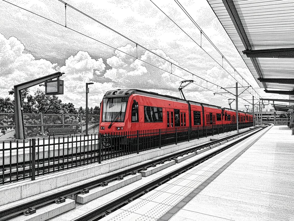 Illustration of San Diego Trolley