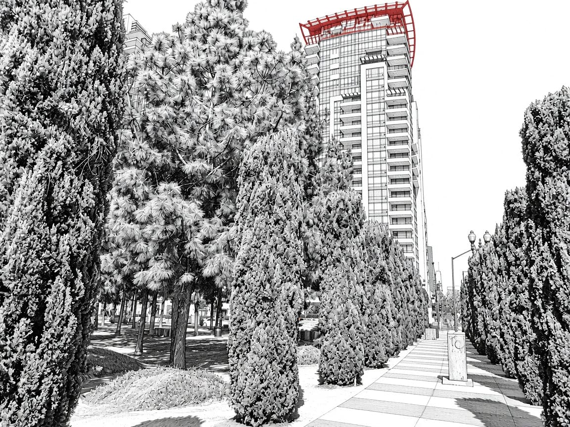 Illustration of Downtown San Diego skyline