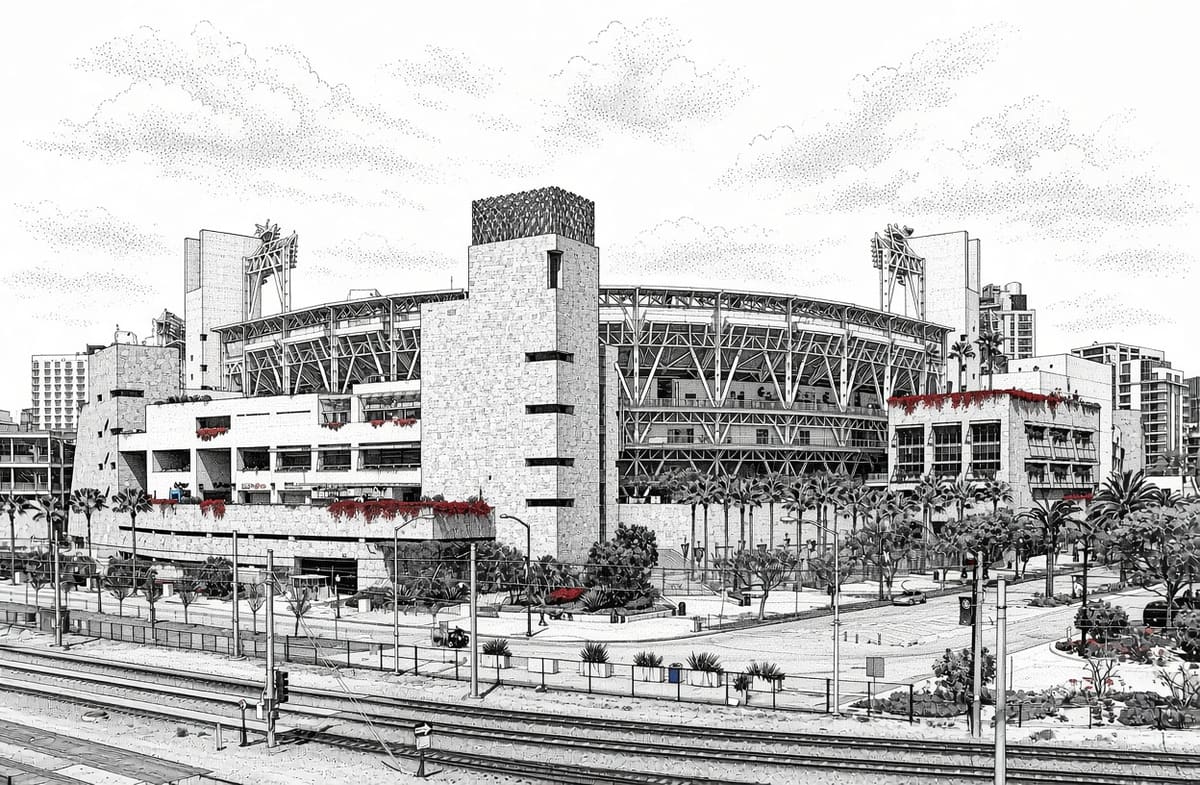 Illustration of Petco Park