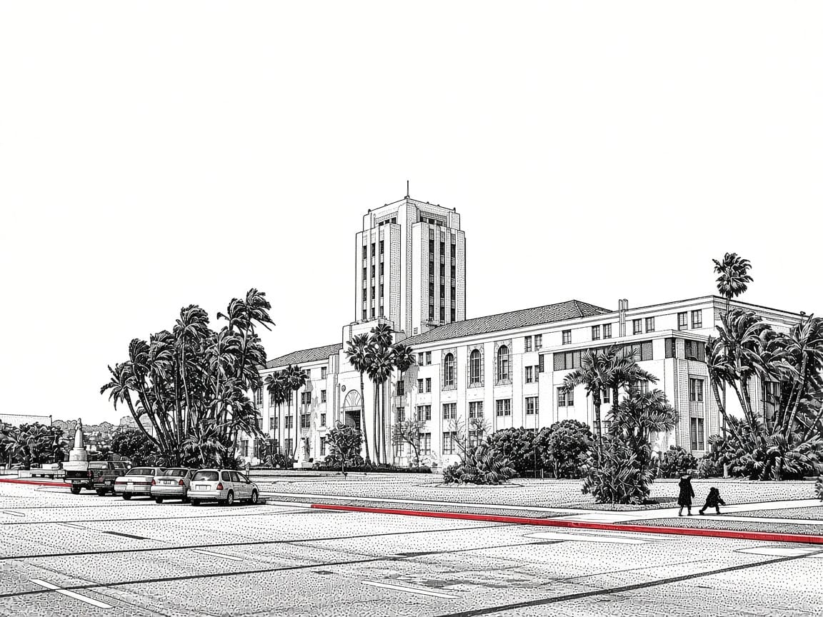 Illustration of San Diego County Administration Center