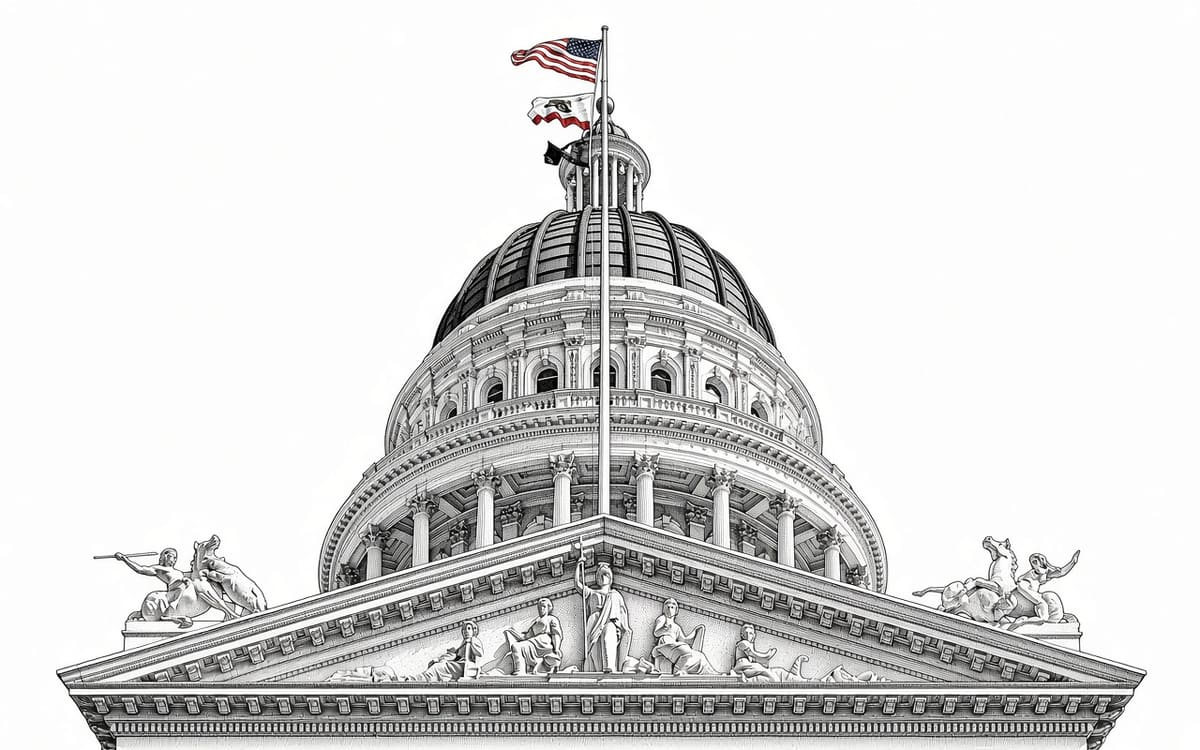 Illustration of California State Capitol