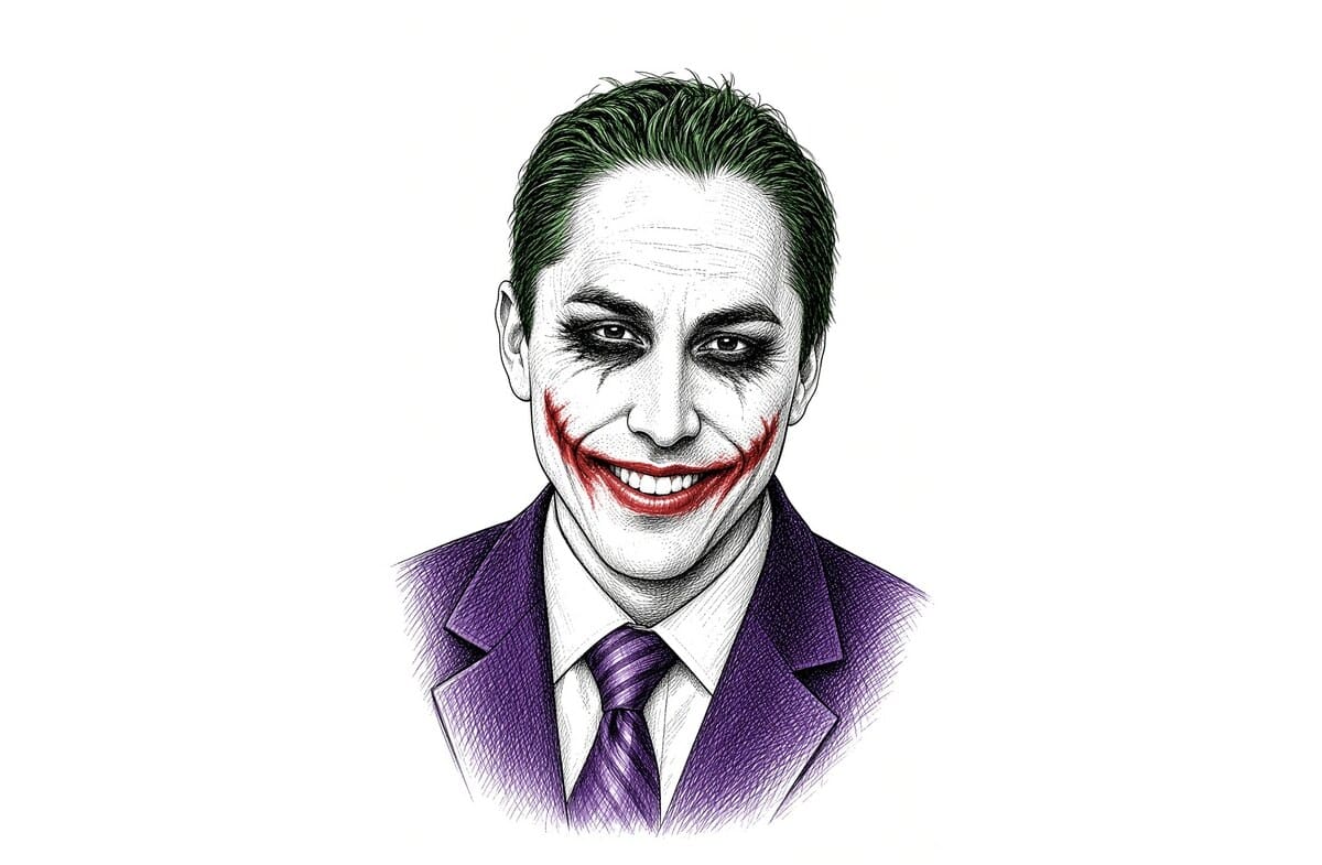 Caricatura editorial: el alcalde Todd Gloria como el Joker