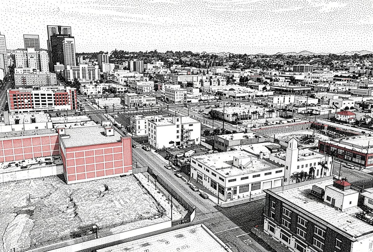 Ilustración de East Village, San Diego